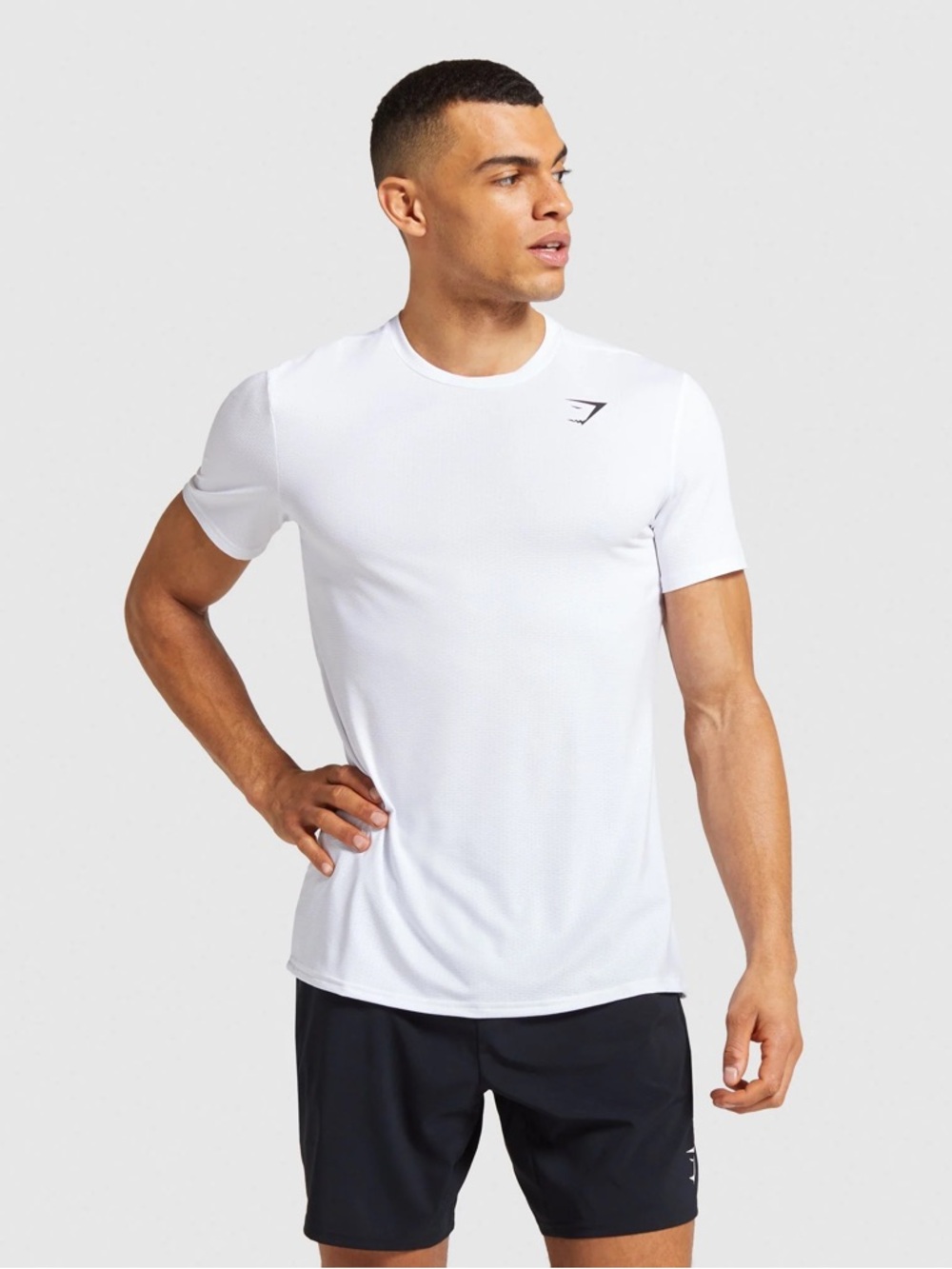 Gymshark Men’s White Performance Tee